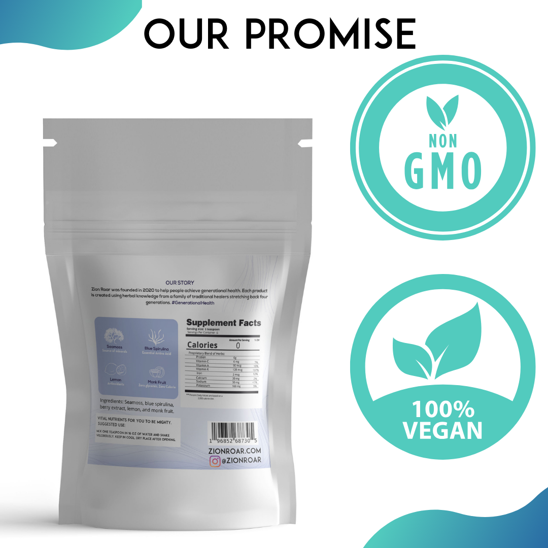 Blue Ocean Sea Moss Powder Packet